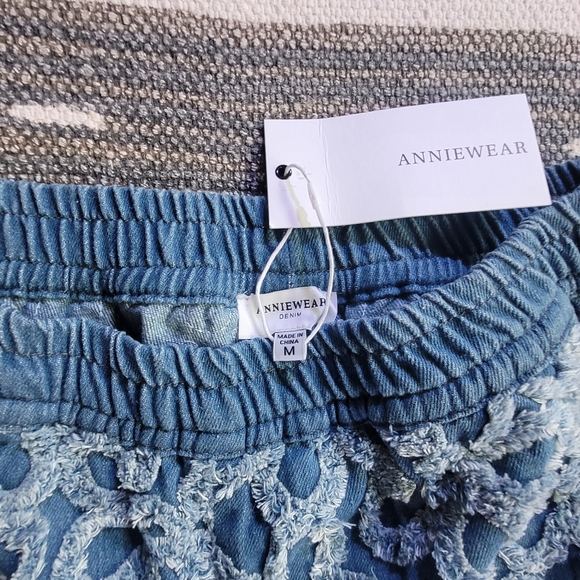 Womens Anthropologie Daisy Wide Leg Flare Denim Bellbottom Jeans Festival Pants - Picture 6 of 8